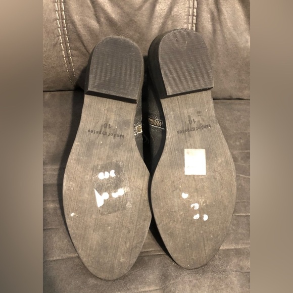 Band of Gypsies Montrose Rustic Western Zip Booties Sz 10 NWOB Distressed Black - Picture 6 of 6